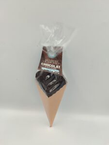 cornet de chocolat noir fleur de sel